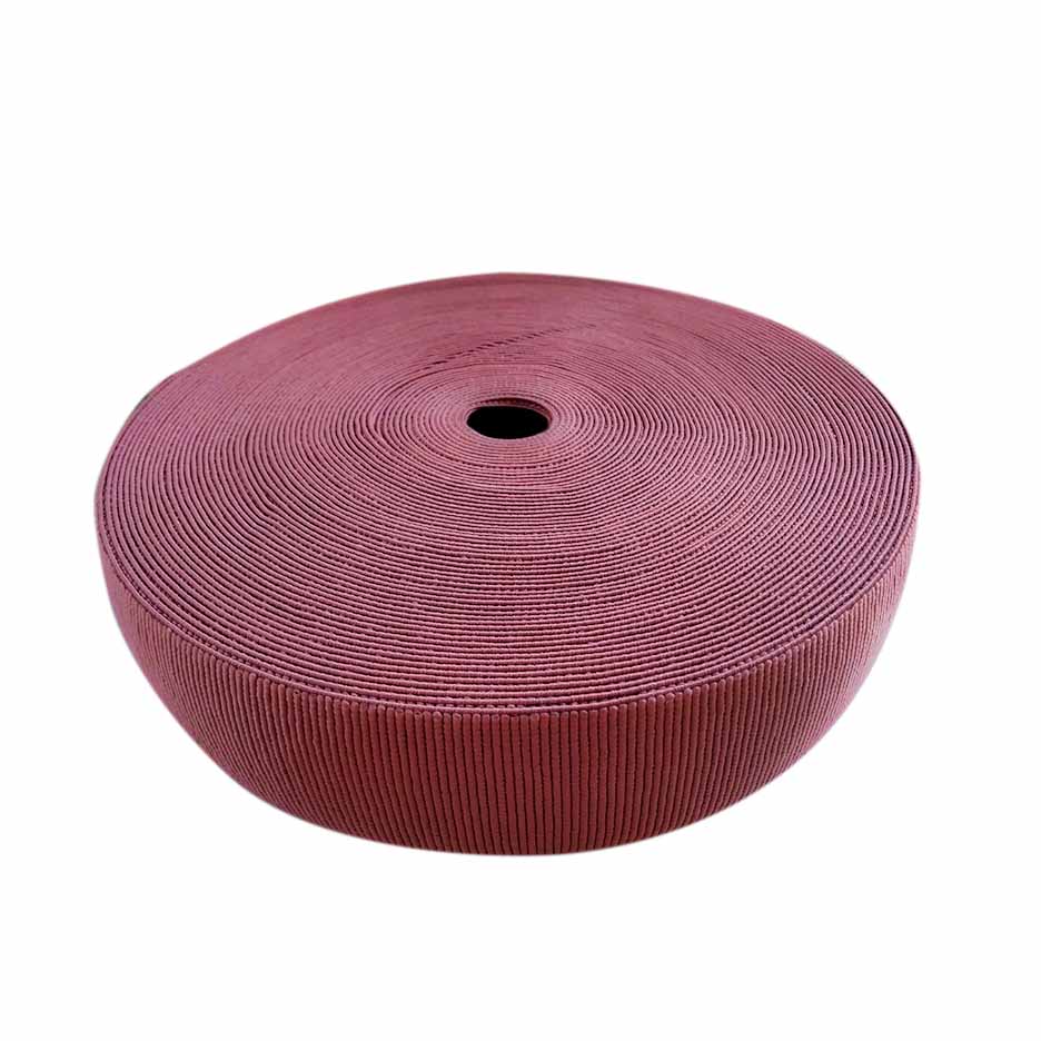 50mm Woven Peach Ribb